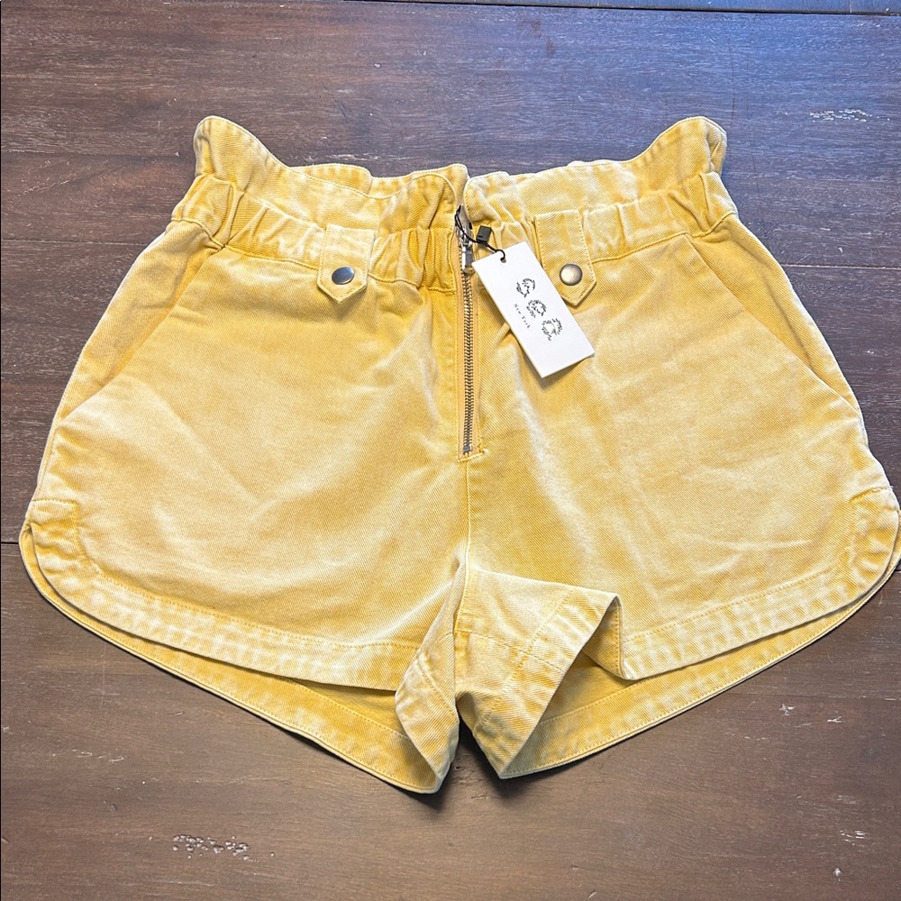 New with Tags Sea Yellow Denim Shorts